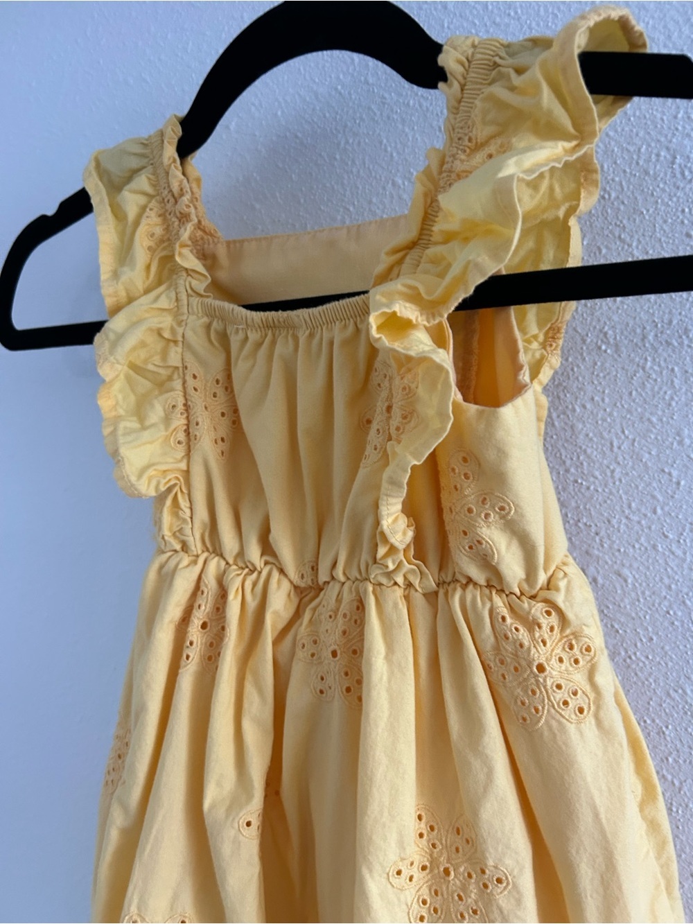 Gymboree Yellow Eyelet Ruffle Dress - Picture 2 of 4
